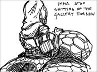 artist:tali_anon breasts butt cloak helmet hyper hyper_breasts hyper_butt mass_effect tali'zorah video_game // 800x600 // 18KB