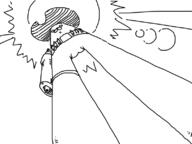 artist:reshig cowboy_hat gondola gun pov sun // 798x598 // 47KB