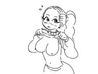 artist:cherryguy blush girl lifting_shirt tits // 800x600 // 36KB