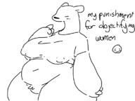 artist:bear bear chubby erect_nipples genderswap // 800x600 // 31KB