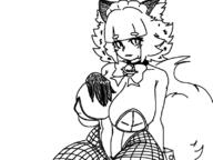 artist:non bell blush bunny_suit cat_ears catgirl catmaid fishnets gloves large_breasts ribbon tail // 800x600 // 60KB