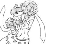 cheerleader furry midriff pink // 800x600 // 65KB