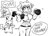 artist:tuna character:lammy muscles pikachu tagme um_jammer_lammy // 798x598 // 94KB